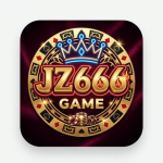 JZ666 Game premium casino-style gaming logo with bold 3D design